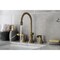 Kingston Brass KS2983DFL Widespread Bathroom Faucet with Brass Pop-Up, Antique Brass KS2983DFL - alternate 2